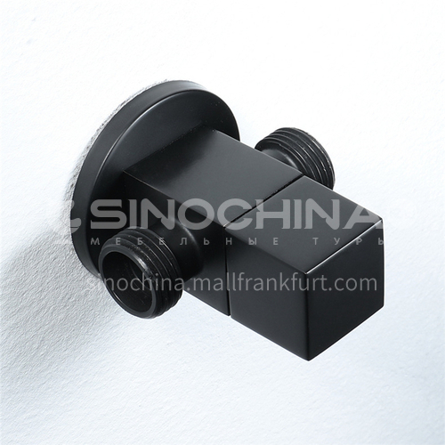Bathroom black square Angle valve